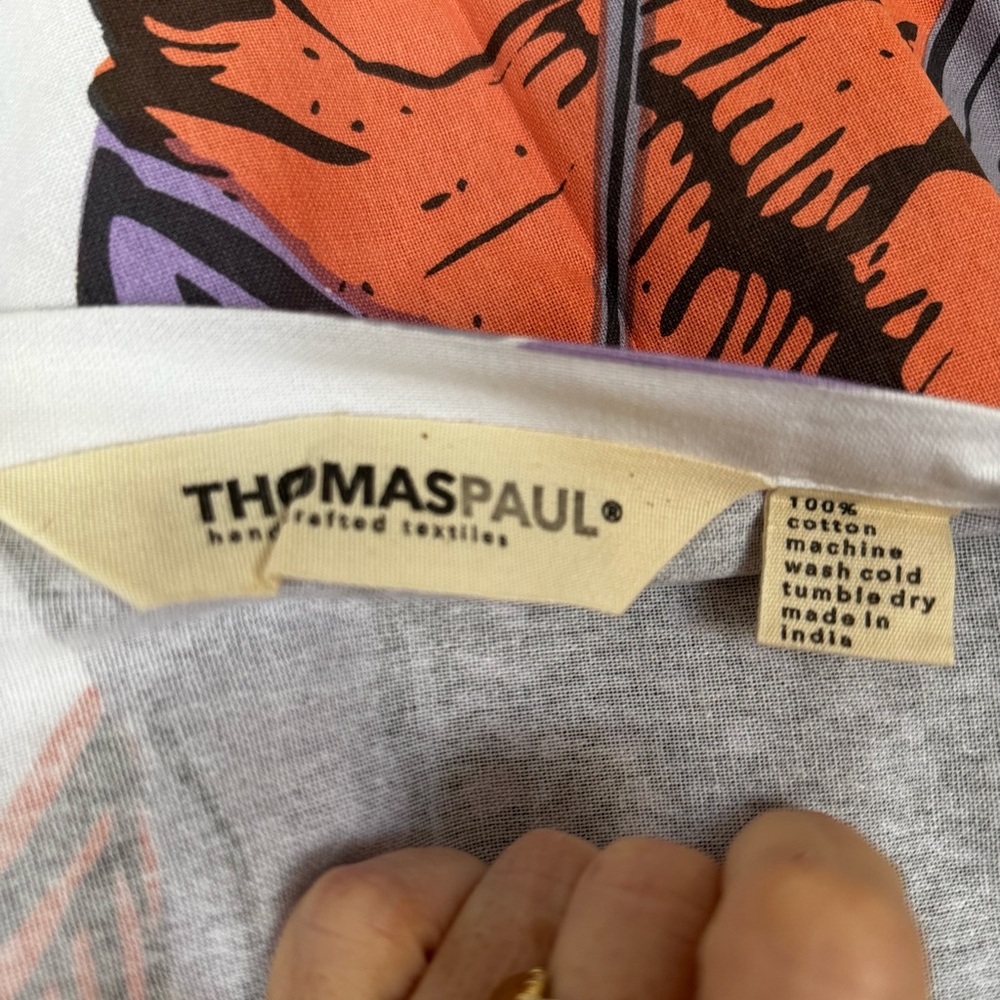 Quality Thomas Paul designs shower curtain. Never hung. - Picture 3 of 3
